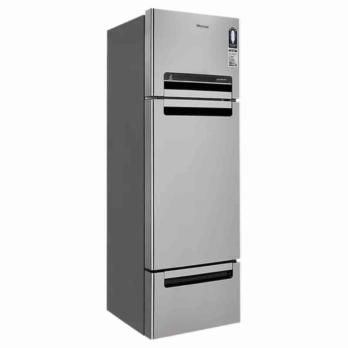 Whirlpool FP 263D Protton Roy 240 Litres Frost Free Triple Door Refrigerator with 6th Sense ActiveFresh Technology (20807, Alpha Steel)